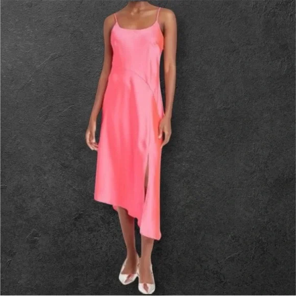 Women's Hot Pink Slip Dress LARGE a new day - Picture 3 of 12